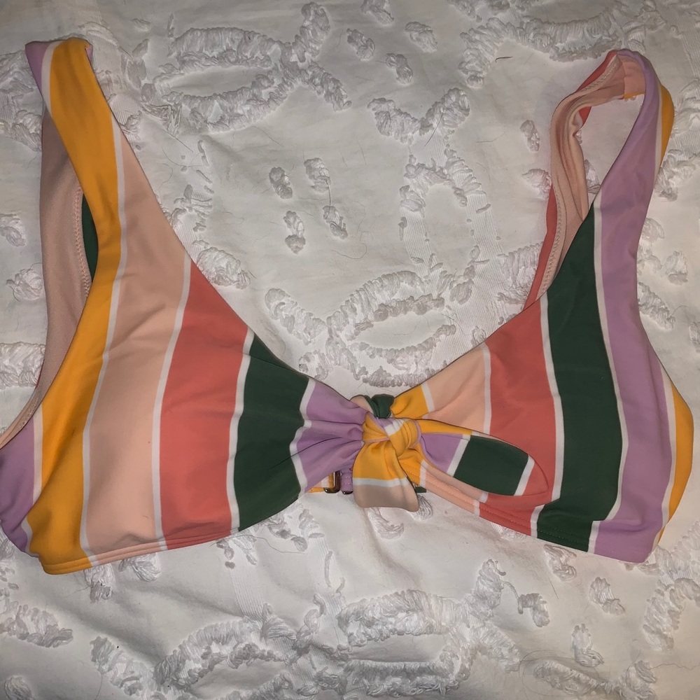 striped bathing suit top